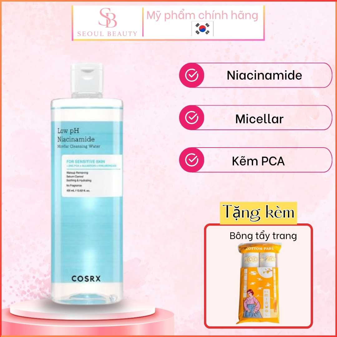 Nước Tẩy Trang Cosrx Low Ph Niacinamide Micellar Cleansing Water