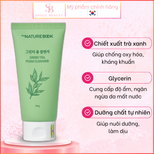 Sữa rửa mặt Nature Book Green Tea Foam Cleanser
