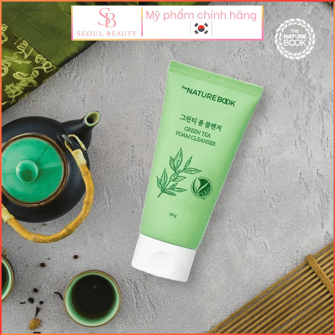 Sữa rửa mặt Nature Book Green Tea Foam Cleanser
