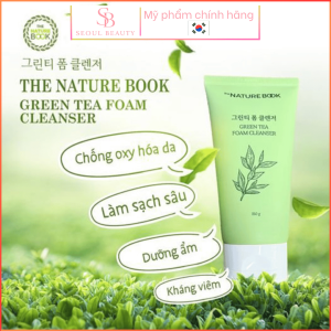 Sữa rửa mặt Nature Book Green Tea Foam Cleanser