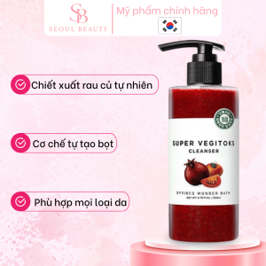 Sữa Rửa Mặt Rau Củ HQ Super Vegitoks Cleanser