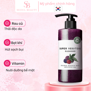 Sữa Rửa Mặt Rau Củ HQ Super Vegitoks Cleanser