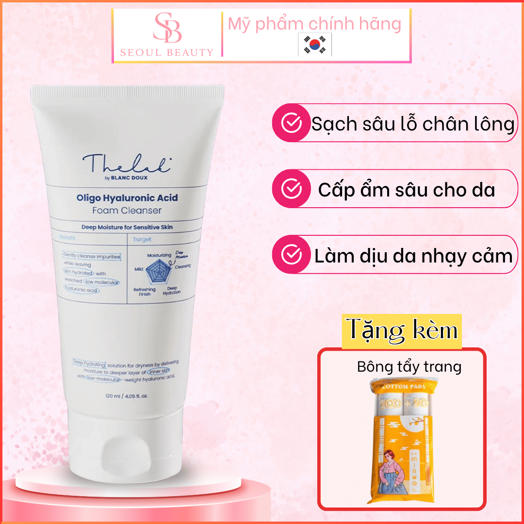 Sữa rửa mặt The LAB Oligo Hyaluronic Acid Foam Cleanser