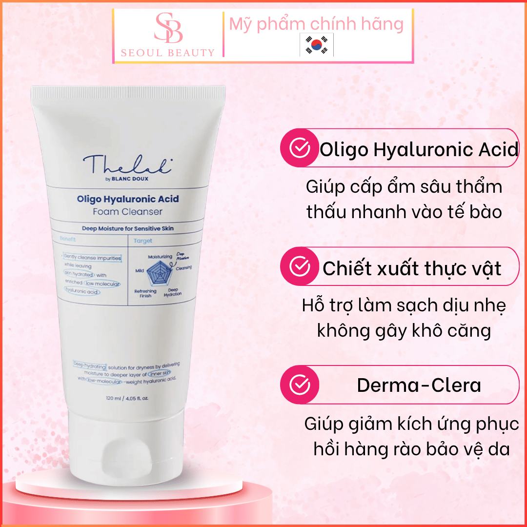 Sữa rửa mặt The LAB Oligo Hyaluronic Acid Foam Cleanser