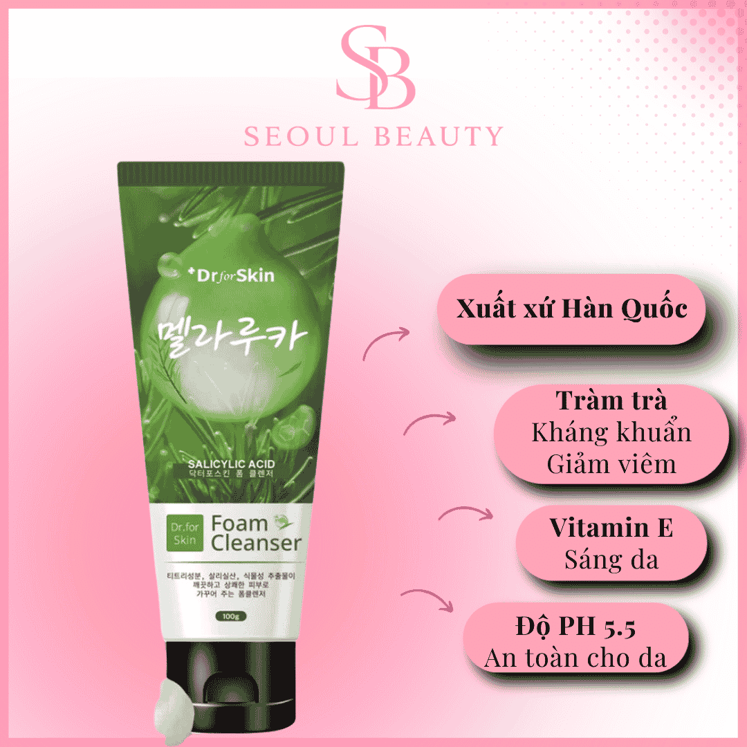 Sữa rửa mặt Tràm Trà Skin Dr Tea Tree cho da dầu mụn