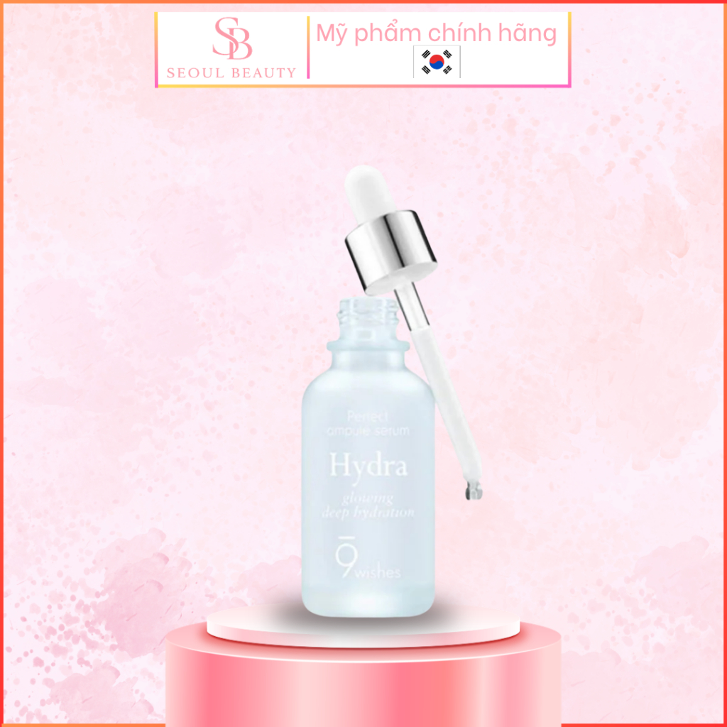 9 Wishes Hydra Skin Ampule II 30ml Cấp Ẩm Chuyên Sâu Cho Da - Ảnh 3
