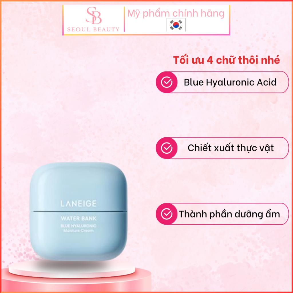 Serum Phục Hồi & Cấp Ẩm Laneige Water Bank Blue Hyaluronic Serum 50ml - Ảnh 2