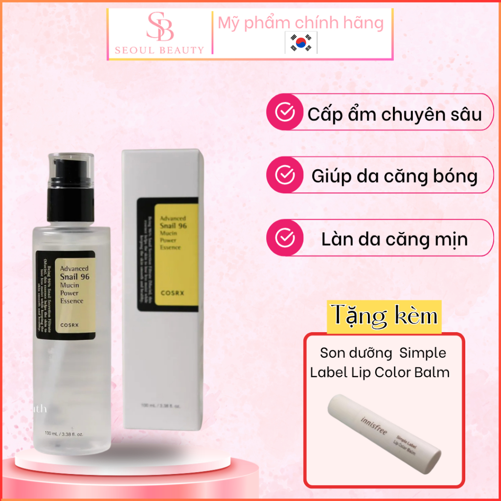 Tinh Chất Ốc Sên COSRX Advanced Snail 96 Mucin Power Essence 100ml