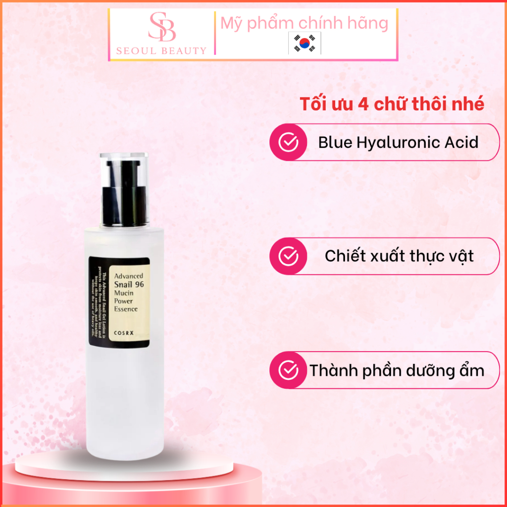Tinh Chất Ốc Sên COSRX Advanced Snail 96 Mucin Power Essence 100ml - Ảnh 2