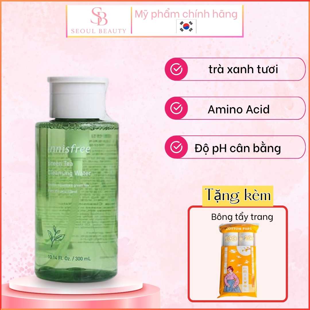 Nuoc Tay Trang Tra Xanh Innisfree Green Tea Cleansing Water