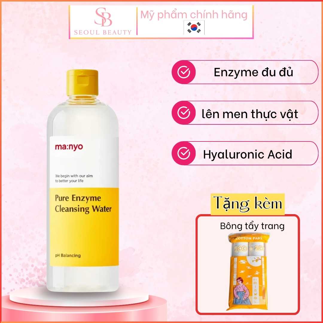 Nước Tẩy Trang Dịu Nhẹ Ma:nyo Pure Enzyme Cleansing Water
