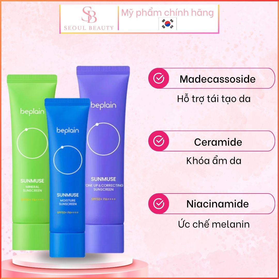 Kem Chống Nắng Beplain Sunmuse Chính Hãng Hàn Quốc