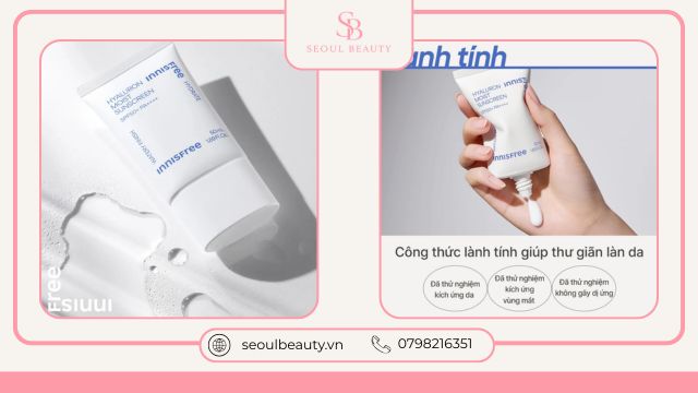 Kem chống nắng Innisfree Hyaluron Moist Sunscreen