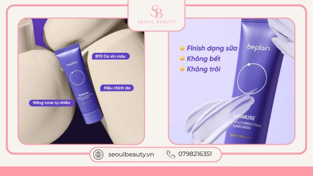 Kem chống nắng Beplain Sunmuse Tone-Up & Correcting Sunscreen