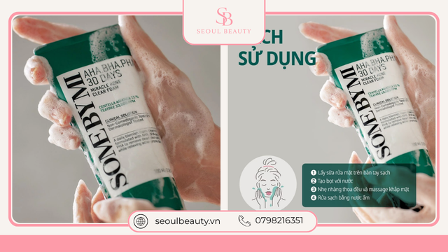 Sản phẩm Some By Mi AHA BHA PHA 30 Days Miracle Acne Clear Foam